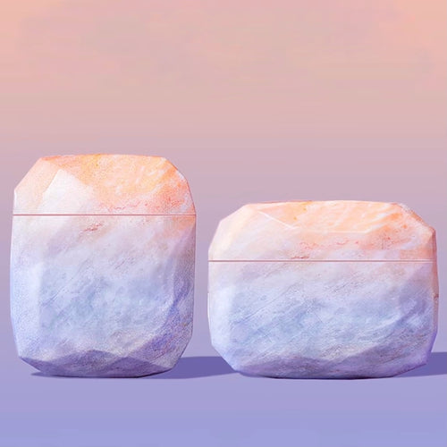 Cute Pastel Colour Marble Pattern Silicone Airpods Case - Peachymart