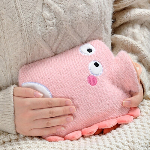 Cute Baby Dinosaur Furry Warm Water Bag - Peachymart