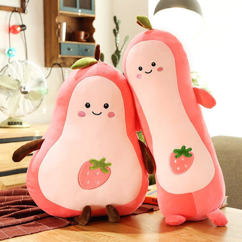 Cute Kawaii Peachy Strawberry Cartoon Pillow Cushion Plushy - Peachymart