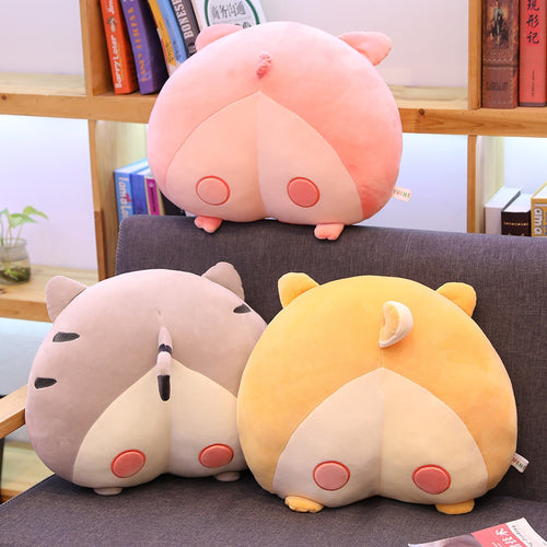 Kawaii Corgi Cute Bottom Cushion Pillow Plush - Peachymart