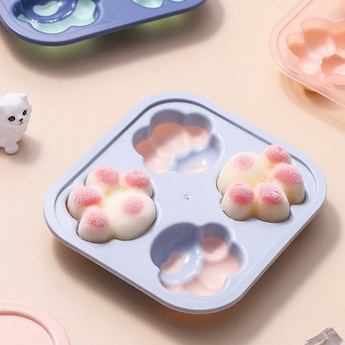 Cute Silicone Cat Paw Shaped Ice Cube/ Chocolate Tray Mold - Peachymart