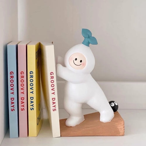 Cute Cartoon Radish Man Book & Door Stopper - Peachymart