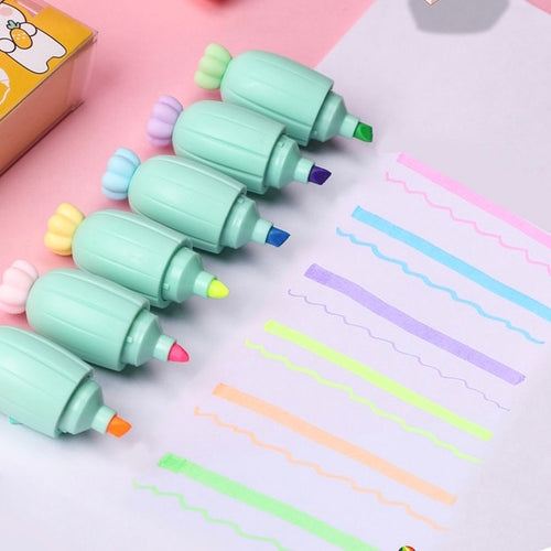 Cute Colourful Veggie Highlighter Set - Peachymart