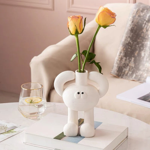 Cute Mr. Big Toe Ceramic Mini Vase - Peachymart